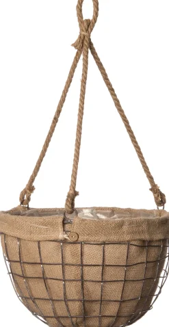 Intratuin Hängetopf natur D 29 H 20 cm| Blumenampeln & Hängetöpfe|Blumentöpfe & Pflanzgefäße