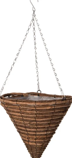 Intratuin Hängetopf Sem natur D 24 H 25 cm| Blumenampeln & Hängetöpfe|Blumentöpfe & Pflanzgefäße