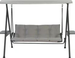 Intratuin Hollywoodschaukel Klaas grau 237 x 136 x 170 cm| Hollywoodschaukeln