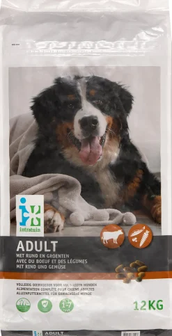 Intratuin Hundefutter Adult Rind und Gemüse 12 kg| Hundefutter