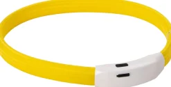 Intratuin Hundehalsband LED gelb 15-65 cm| Hundegeschirr & -Leinen