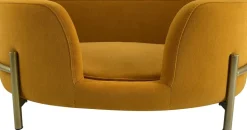 Intratuin Hundekorb Olivia gelb 64 x 41 x 24 cm| Hundebetten & Hundekörbe