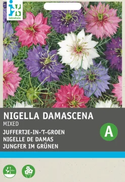 Intratuin Jungfer im Grünen (Nigella damascena 'Persian Jewels') Blumensamen| Saatgut|Blühende Pflanzen