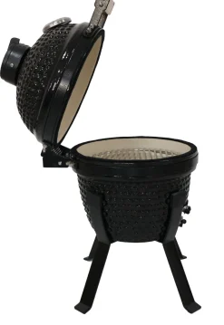 Intratuin Kamado Keramikgrill Urban Chef schwarz 46 x 32 x 60 cm| Kamado Keramikgrills