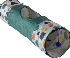 Intratuin Katzenspielzeug Tunnel Spot multi 90 x 25 x 25 cm| Katzenspielzeug