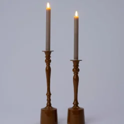 Intratuin Kerzenhalter Heros braun D 9 H 31 cm| Kerzenständer