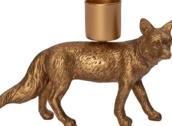 Intratuin Kerzenständer Fuchs 11 x 3 x 8,5 cm gold| Kerzenständer