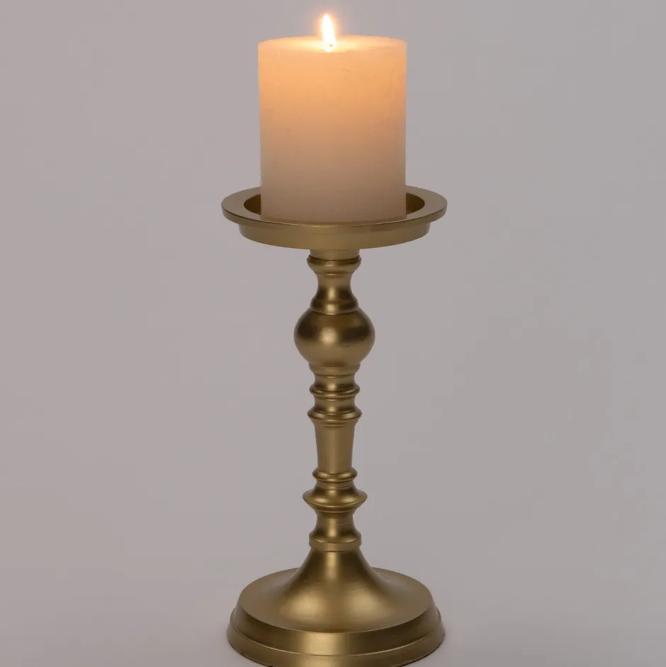 Intratuin Kerzenständer Jarvi gold D 10 H 21 cm| Kerzenständer