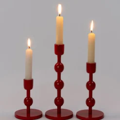Intratuin Kerzenständer Katy rot D 9 H 18 cm| Kerzenständer