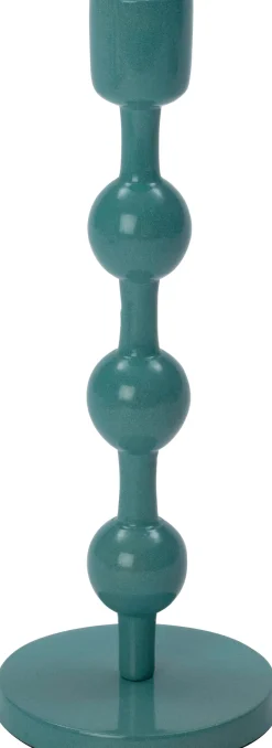 Intratuin Kerzenständer Katy blau D 9 H 23 cm| Kerzenständer