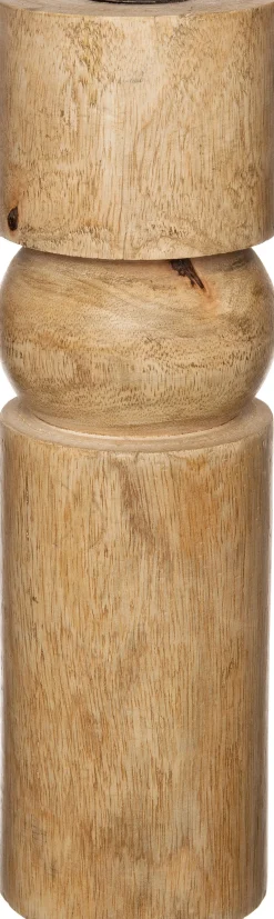 Intratuin Kerzenständer Khan Holz D 7 cm H 25 cm| Kerzenständer