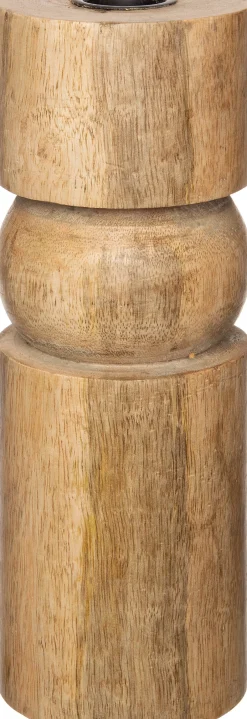 Intratuin Kerzenständer Khan Holz D 7 cm H 20 cm| Kerzenständer