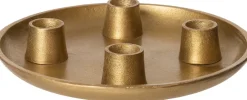 Intratuin Kerzenständer Koko gold D 20 H 5 cm| Kerzenständer