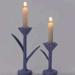 Intratuin Kerzenständer Nate lila 9 x 6,5 x 15 cm| Kerzenständer