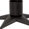 Intratuin Kerzenständer Stern D 9,5 H 3,5 cm zwart| Kerzenständer