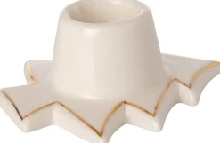 Intratuin Kerzenständer Weihnachtsbaum creme 7,9 x 6,8 x 3 cm| Kerzenständer