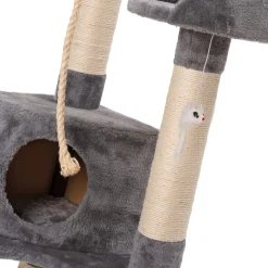 Intratuin Krautzbaum Evi grau 49 x 49 x 131 cm| Kratzbäume & -Möbel