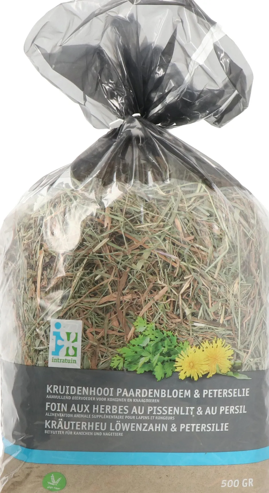 Intratuin Kräuterheu mit Löwenzahn & Petersilie 500 g| Nagetiere|Hamster