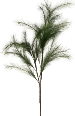 Intratuin Kunstzweig mit Federn grün 112 cm| Künstliche Deko-Zweige