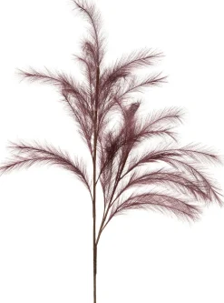 Intratuin Kunstzweig mit Federn bordeaux 112 cm| Künstliche Deko-Zweige