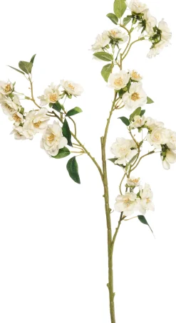 Intratuin Kunstzweig mit Blüten creme H 76 cm| Künstliche Deko-Zweige