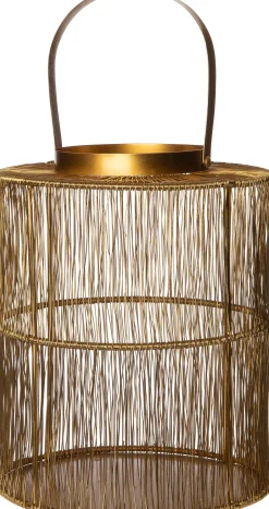 Intratuin Laterne gold 47,5 x 42,5 x 27,5 cm| Laternen & Windlichter