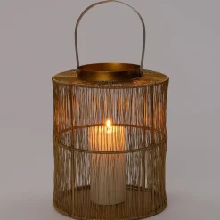 Intratuin Laterne gold 47,5 x 42,5 x 27,5 cm| Laternen & Windlichter