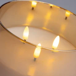 Intratuin LED Kerze im Glas gold D 15 H 15 cm| Led Kerzen