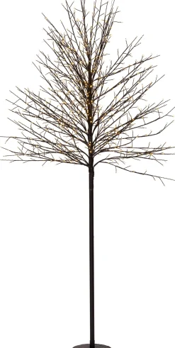Intratuin LED Lichterbaum schwarz D 50 H 180 cm warmweiß| Weihnachtsfiguren (Außen)