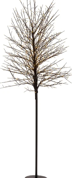 Intratuin LED Lichterbaum schwarz D 54 H 210 cm warmweiß| Weihnachtsfiguren (Außen)