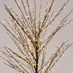 Intratuin LED Lichterbaum schwarz D 76 H 120 cm warmweiß| Weihnachtsfiguren (Außen)