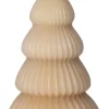 Intratuin LED Stumpenkerze Weihnachtsbaum Juna hellbraun D 8,5 H 17,5 cm| Led Kerzen