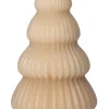 Intratuin LED Stumpenkerze Weihnachtsbaum Juna hellbraun D 8 H 13,5 cm| Led Kerzen