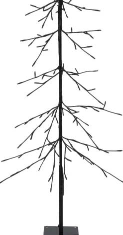 Intratuin LED Weihnachtsbaum Daan schwarz mit Beleuchtung warmweiß D 57 H 120 cm| Alternative Weihnachtsbäume