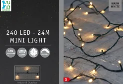Intratuin Lichterkette 24 m mit 240 LEDs warmweiß| Weihnachtsbaumbeleuchtung