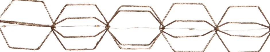 Intratuin Lichterkette gold 1,2 m mit 13 Lämpchen warmweiß| Motiv-Lichterketten