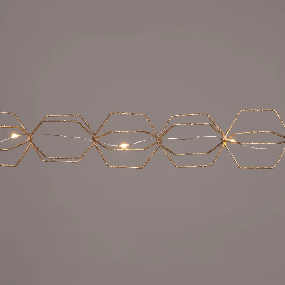 Intratuin Lichterkette gold 1,2 m mit 13 Lämpchen warmweiß| Motiv-Lichterketten