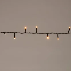 Intratuin Lichterkette schwarz 4 m mit 80 Reiskorn-LEDs klassisch warm| Weihnachtsbaumbeleuchtung