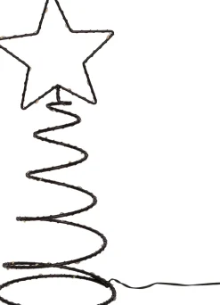 Intratuin Lichterkette Stern-Spirale mit 40 LEDs warmweiß D 15 H 40 cm| Weihnachtsleuchten