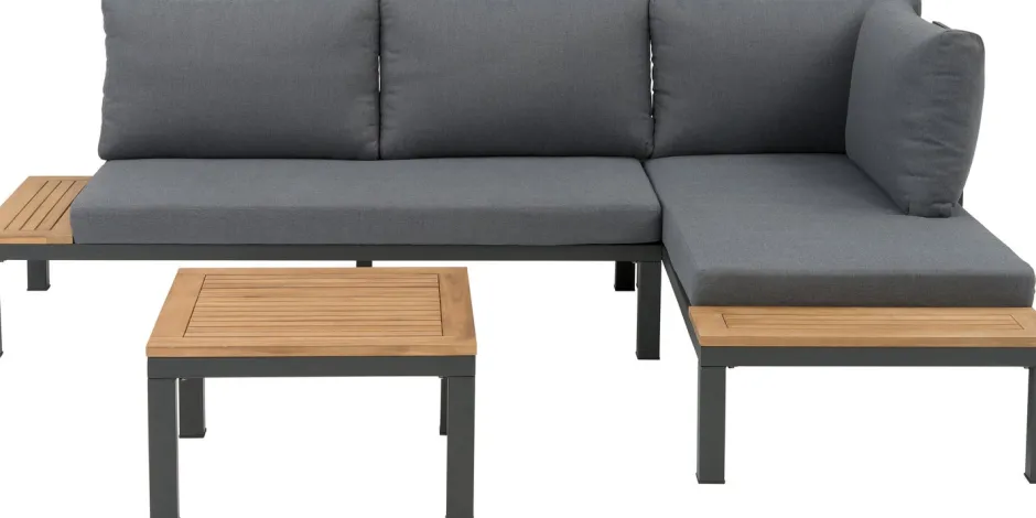 Intratuin Lounge-Set Guava 4-Sitzer Stahl anthrazit| Lounge-Sets|Lounge-Sets