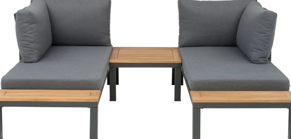 Intratuin Lounge-Set Guava 4-Sitzer Stahl anthrazit| Lounge-Sets|Lounge-Sets