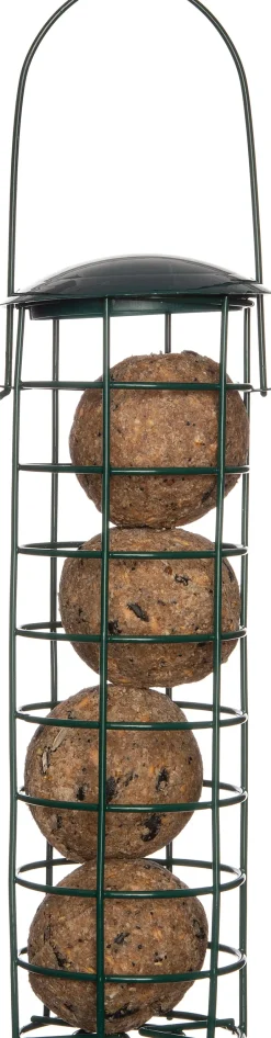 Intratuin Meisenknödelhalter schwarz D 10 H 26 cm| Gartenvögel|Vogelfutterhäuser