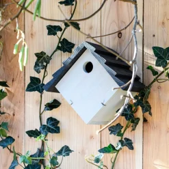 Intratuin Nistkasten D 32 mm grau 15 x 26 x 23 cm| Gartenvögel|Vogelhäuser & Nistkästen