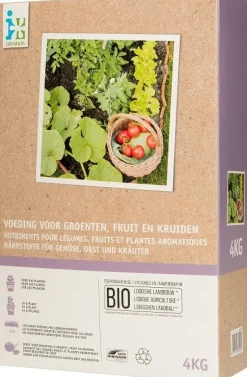 Intratuin Obst- und Gemüsedünger Bio 4 kg| Dünger & Pflege|Rasen- & Blumendünger