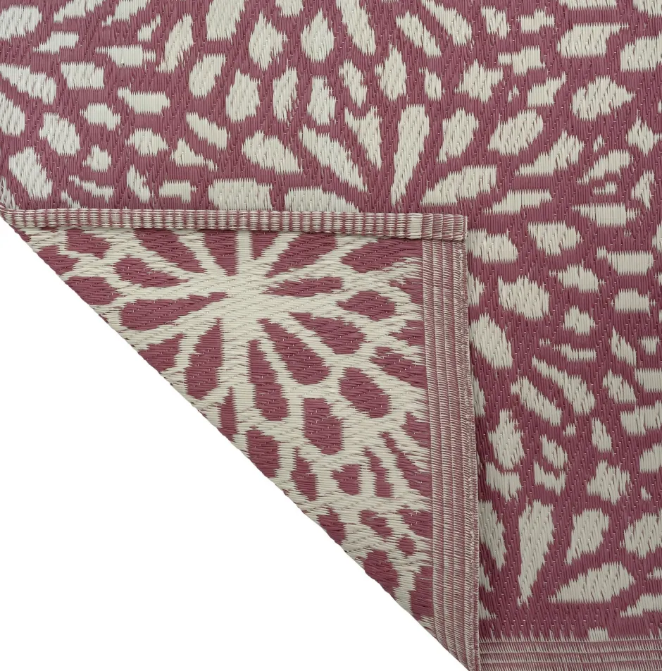 Intratuin Outdoor-Teppich Christa rosa / beige 150 x 210 cm| Outdoor-Teppiche