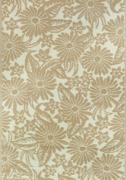 Intratuin Outdoor-Teppich Bloom beige 180 x 120 cm| Outdoor-Teppiche
