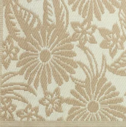 Intratuin Outdoor-Teppich Bloom beige 180 x 120 cm| Outdoor-Teppiche