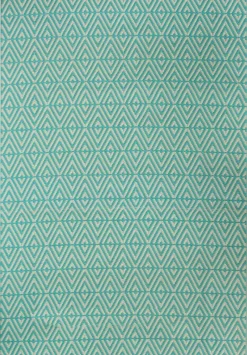 Intratuin Outdoor-Teppich Decor türkis 210 x 150 cm| Outdoor-Teppiche