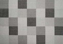 Intratuin Outdoor-Teppich kariert grau 160 x 230 cm| Outdoor-Teppiche