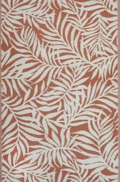 Intratuin Outdoor-Teppich Palm terracotta 120 x 180 cm| Outdoor-Teppiche